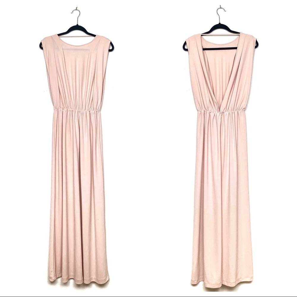 H&M Blush Goddess Maxi Dress size 2 Bridesmaid